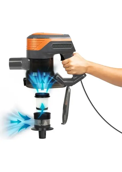 Fantom Pluto P6000 Cyclone Dikey Elektrikli Süpürge Siyah - 4