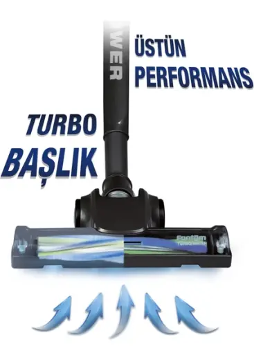 Fantom Pratic Air Power P 1250 Dikey Süpürge Siyah - 3