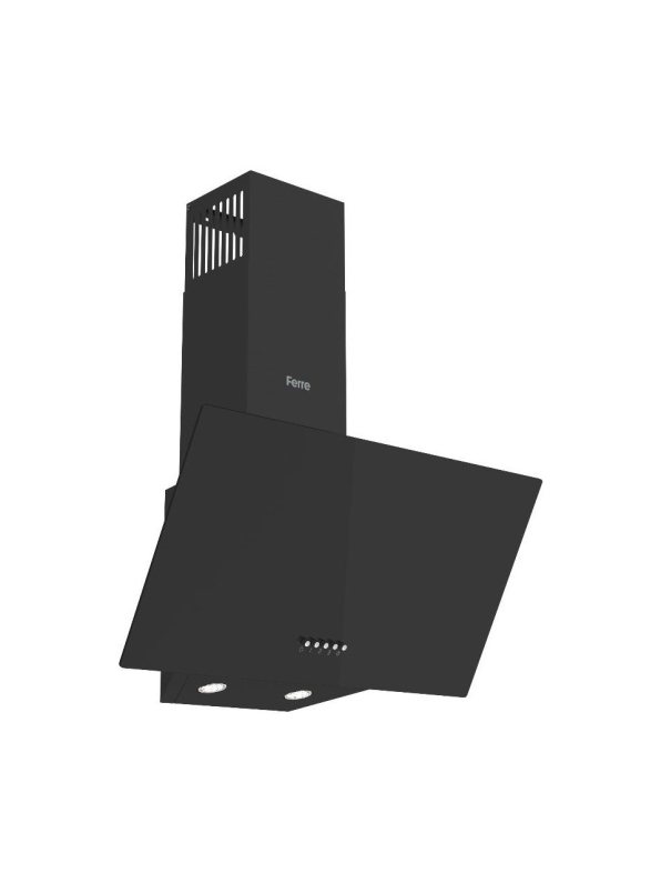 Ferre D086 Siyah Tuşlu Tek Cam Ankastre Davlumbaz - 1