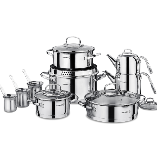 Korkmaz - Korkmaz A1702 Steama 15 Parça Hiper Set Korkmaz - Korkmaz A1702 Steama 15 Parça Hiper Set