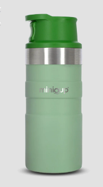 MiniQup Q1-350-YE PushPro 350ml Termos Bardak Yeşil 700086 - 1