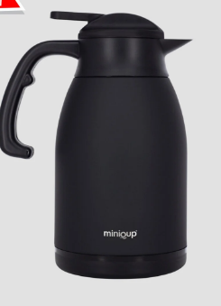 MiniQup Q6-20-MS Quarno 2000ml Termos Mat Siyah 700314