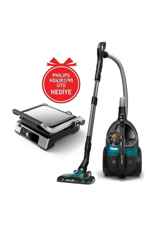 Philips BXA0077/00, XB9185/07 Toz Torbasız Süpürge HD6301/90 Tost Makinesi Bundle Set - 2