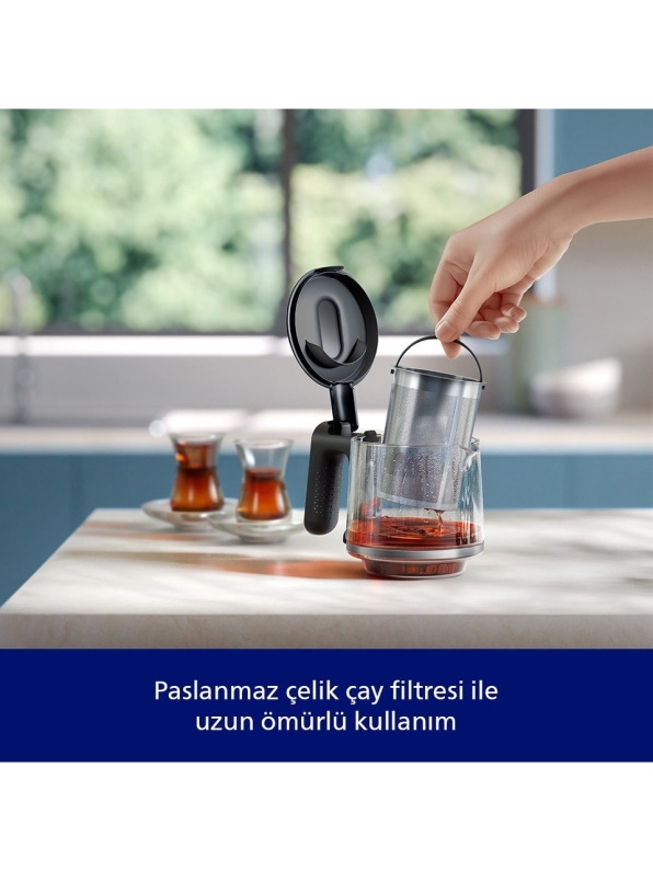 Philips HD7350/00 1900 W Cam Demlikli Çay Makinesi - 3
