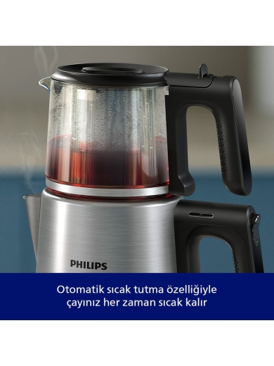 Philips HD7350/00 1900 W Cam Demlikli Çay Makinesi - 5