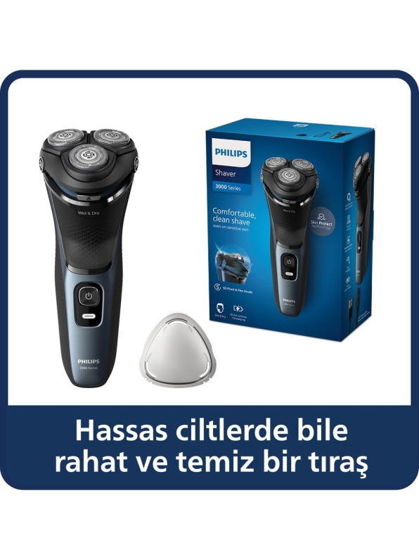 Philips S3144/00 Shaver 3000 Series Tıraş Makinesi - 1