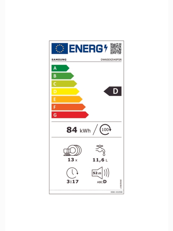Samsung DW60DG540FSRTR 4 Programlı Bulaşık Makinesi - 2