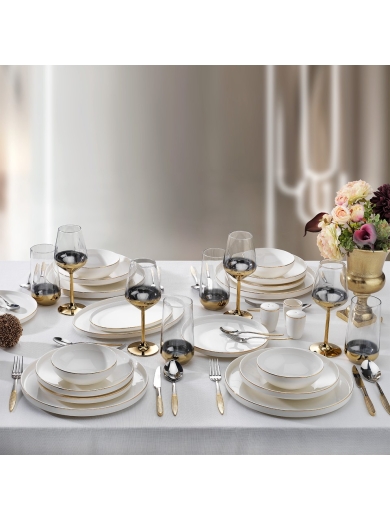 Schafer Adel Gold Yemek Takımı 56 Parça Gld02