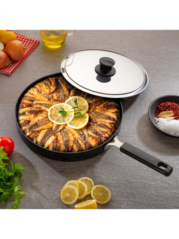 Schafer Fish Pan Kapaklı Balık Tavası 2 Parça 32 cm - 1