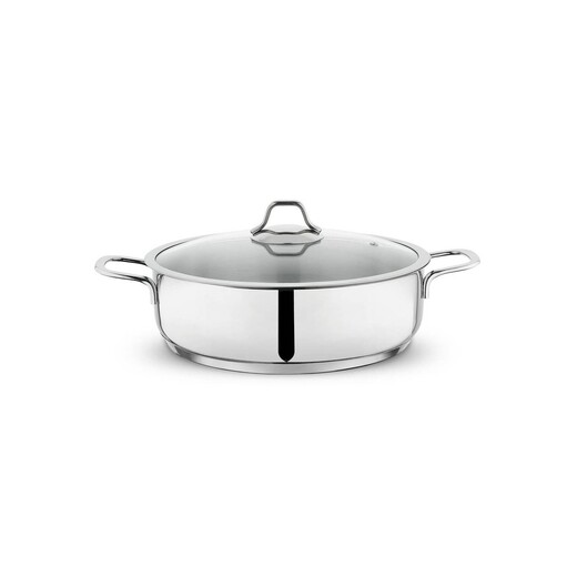 Schafer - Schafer Held Çelik Basık Tencere 24 Cm Inox Schafer - Schafer Held Çelik Basık Tencere 24 Cm Inox