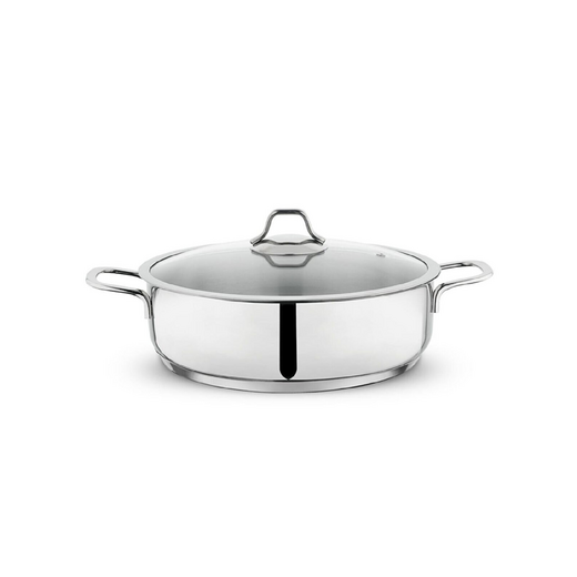 Schafer - Schafer Held Çelik Basık Tencere 26 Cm Inox Schafer - Schafer Held Çelik Basık Tencere 26 Cm Inox