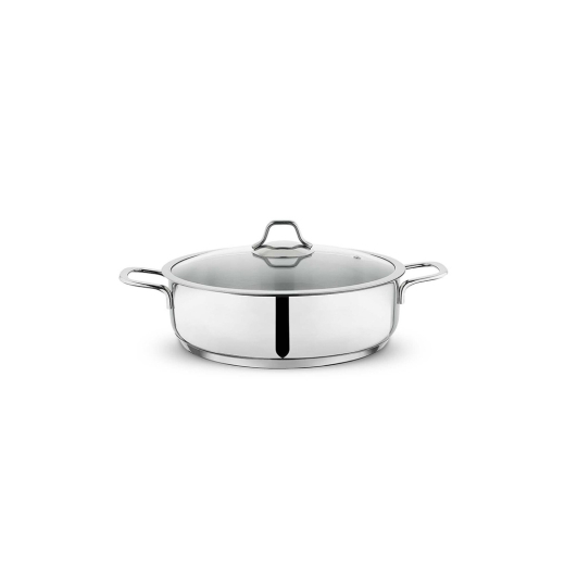 Schafer Held Çelik Basık Tencere 28 Cm İnox