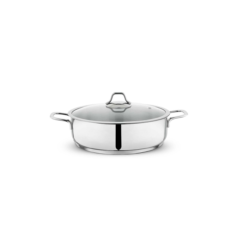 Schafer Held Çelik Basık Tencere 28 Cm İnox - 1