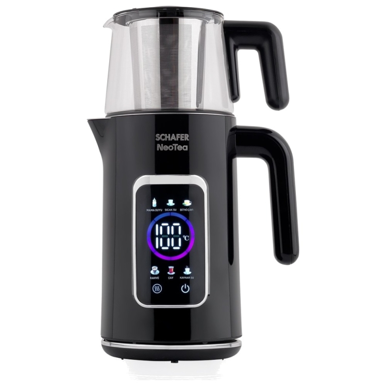 Schafer NeoTea Dijital Çay Makinesi-Siyah - 1