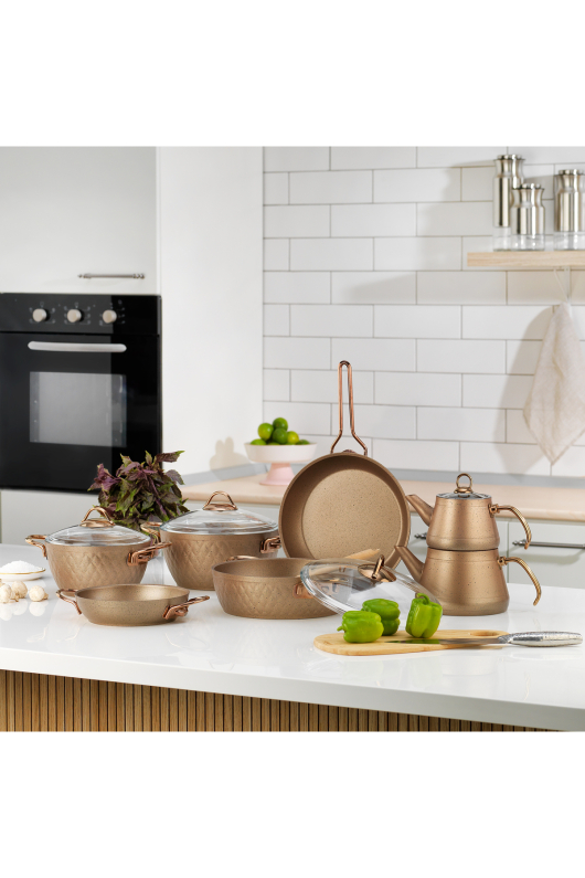 Schafer New Range Y.Y. Çeyiz Seti 11 Parça Bakır - 1