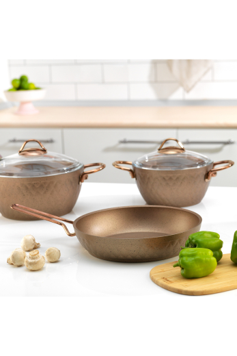 Schafer New Range Y.Y. Çeyiz Seti 11 Parça Bakır - 3