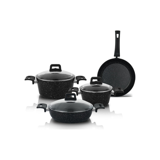 Schafer - Schafer New Savor 7 Parça Yanmaz Yapışmaz Siyah Tencere Seti Schafer - Schafer New Savor 7 Parça Yanmaz Yapışmaz Siyah Tencere Seti