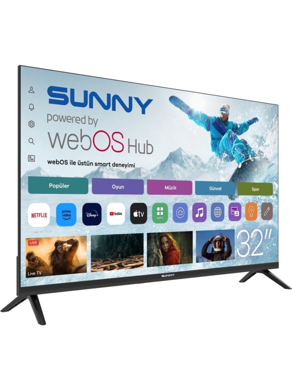 Sunny SN32HMLN -W02S HD 32" 82 Ekran Uydu Alıcılı webOS Smart LED Televizyon - 2