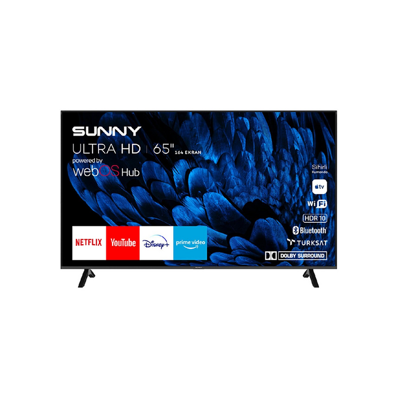 Sunny SN65FMN252-0276 65 inç 165 Ekran Uydu Alıcılı 4K Ultra HD WebOS Smart LED TV